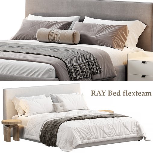 RAY Bed flexteam 3d model Download  Buy 3dbrute