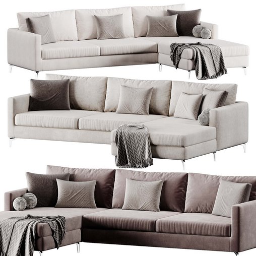 RICHARD sofa by Bodema 3d model Download  Buy 3dbrute