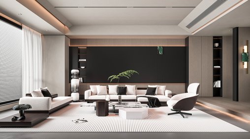 Modern living room 3d model Download  Buy 3dbrute