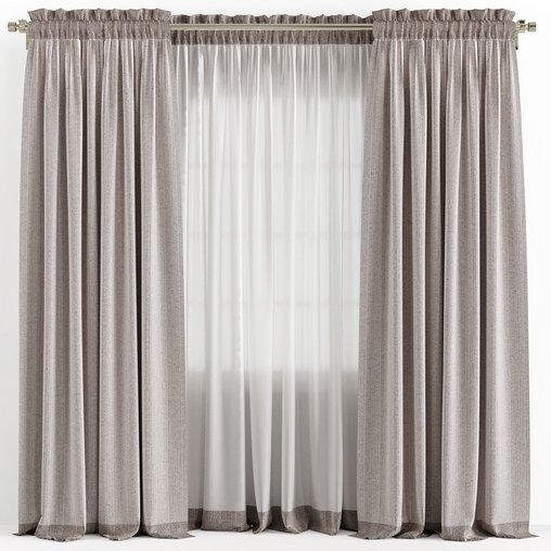 Curtain 16 3d model Download  Buy 3dbrute