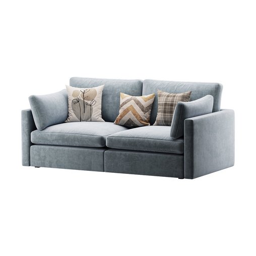 Hackney Lounge Sofa 3d model Download  Buy 3dbrute