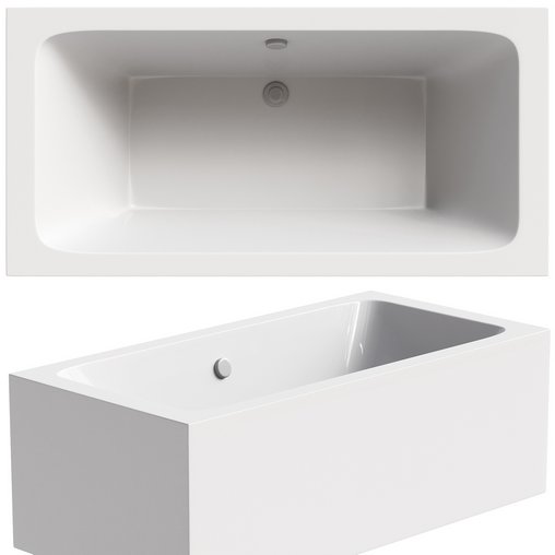 Acrylic bathtub Cezares Plane 180x90 cm with legs 3d model Download  Buy 3dbrute