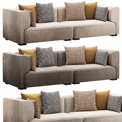 Sofa XYLON 3d model Download  Buy 3dbrute