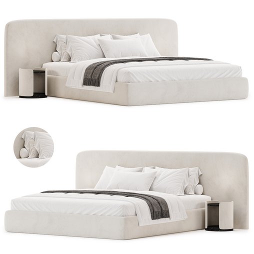 Snow Boucle Bed By Houseofisabella