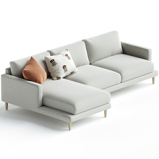 Veneda Chaise longue sofa Designed by Bolia Design Team 3d model Download  Buy 3dbrute