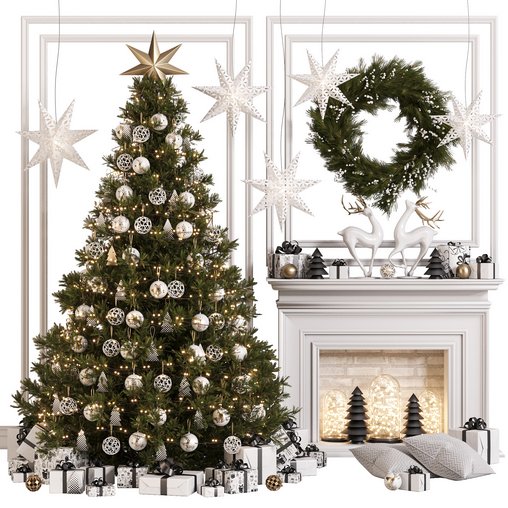 Decoration Christmas B04 3d model Download  Buy 3dbrute