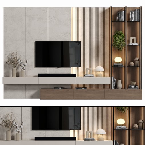 157 tvwall 157 3d model Download  Buy 3dbrute