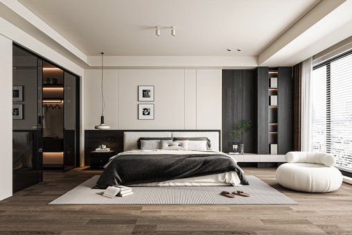 Modern bedroom 3d model Download  Buy 3dbrute