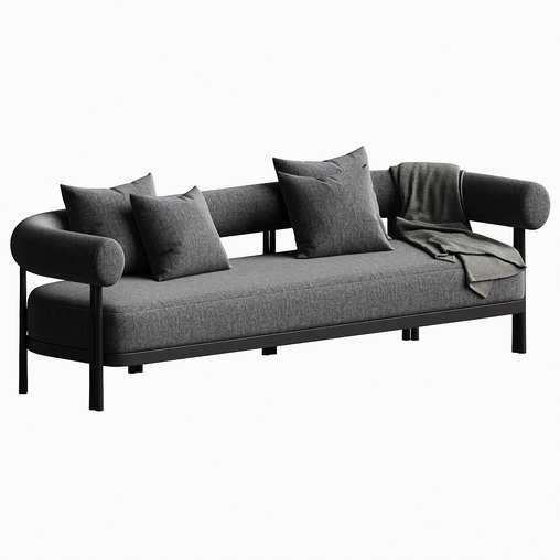 COVE LUXE 3 SEAT SOFA 3d model Download  Buy 3dbrute