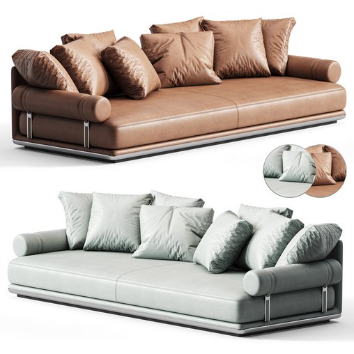 Noonu Straight sofa B&B Italia By Antonio Citterio