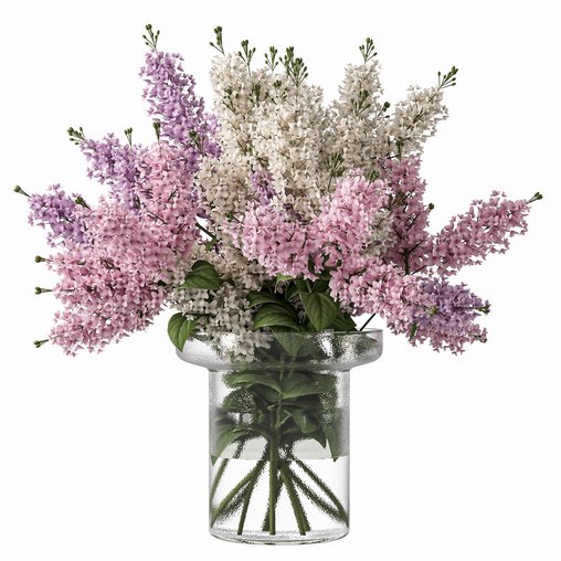 Bouquets 24 lilacs 3d model Download  Buy 3dbrute