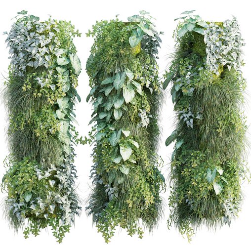 Vertical garden 24 3d model Download  Buy 3dbrute