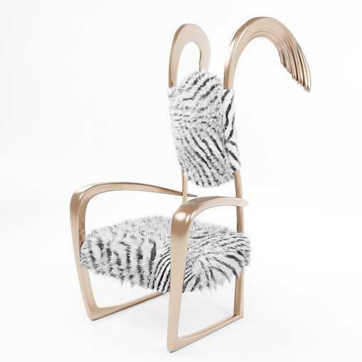 Wing Armchair 3d model Download  Buy 3dbrute