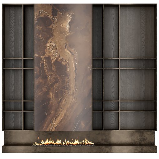 Fireplace 36 3d model Download  Buy 3dbrute