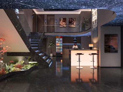 Modern spa room