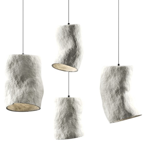 Clay pendant lamp
