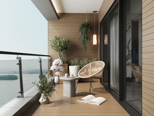 Modern balcony