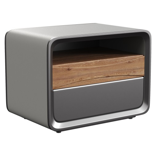 Modern Wooden Nightstand 3D model 3dbrute