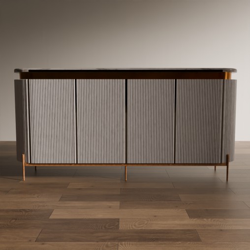 Modern Fluted Console Table