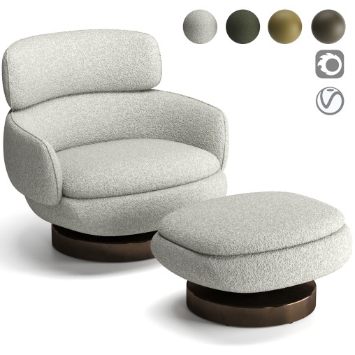 Minotti Vivienne Bergere Amchair