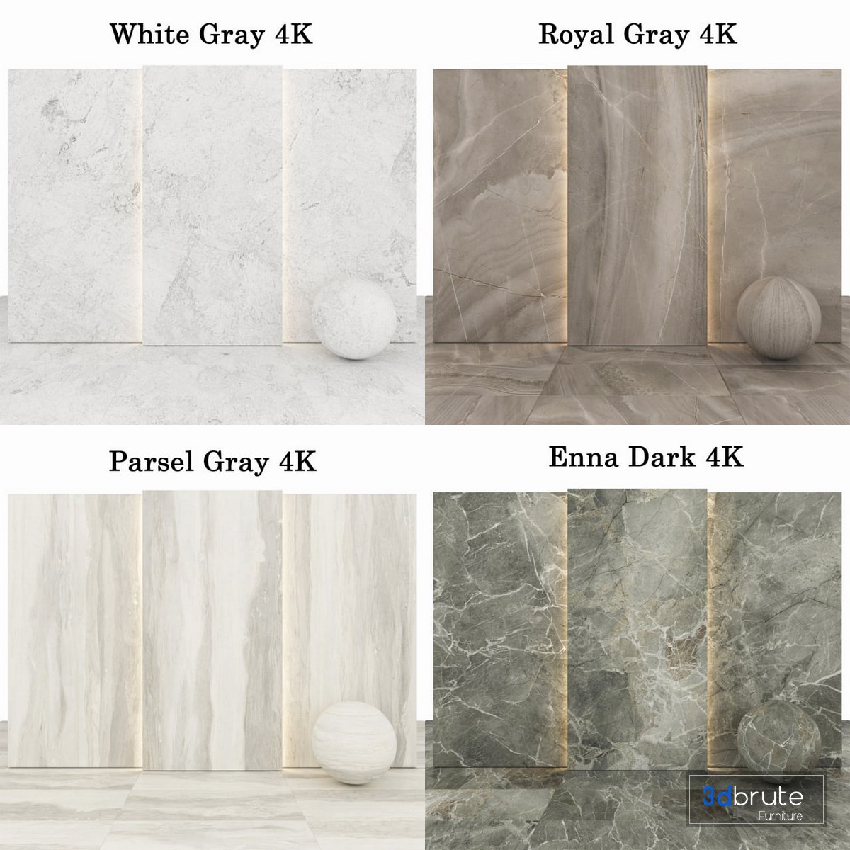 Collection Marble 46 3d model Buy Download 3dbrute