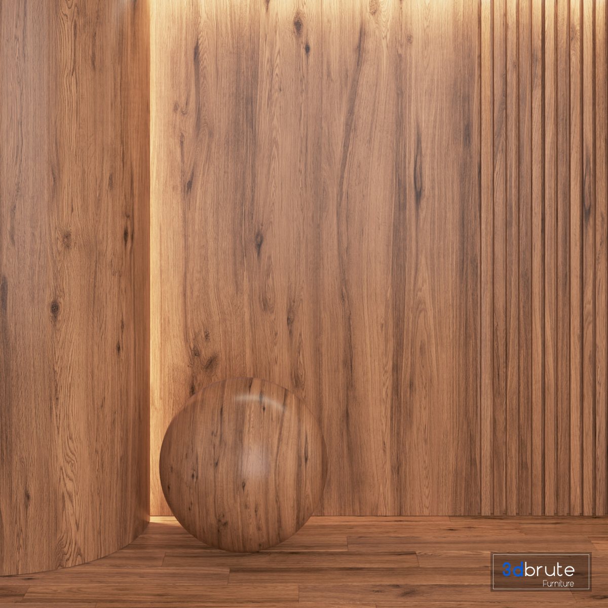 Walnut Wood Veneer 01 Seamless PBR Texture