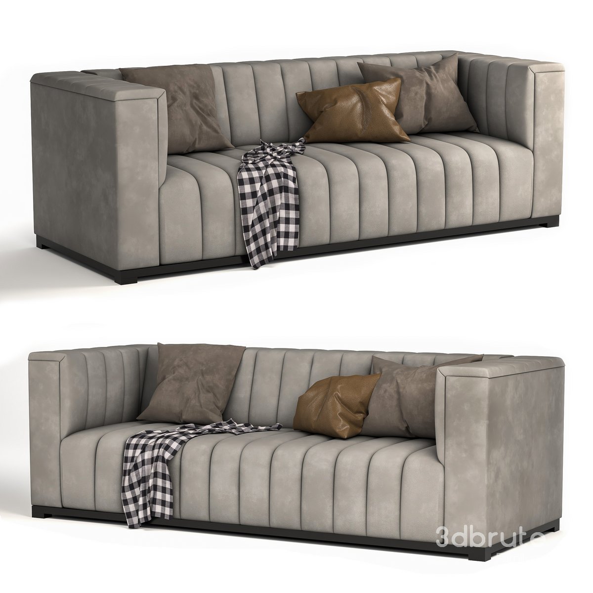 Velvet tufted sofa1 3d model Buy Download 3dbrute