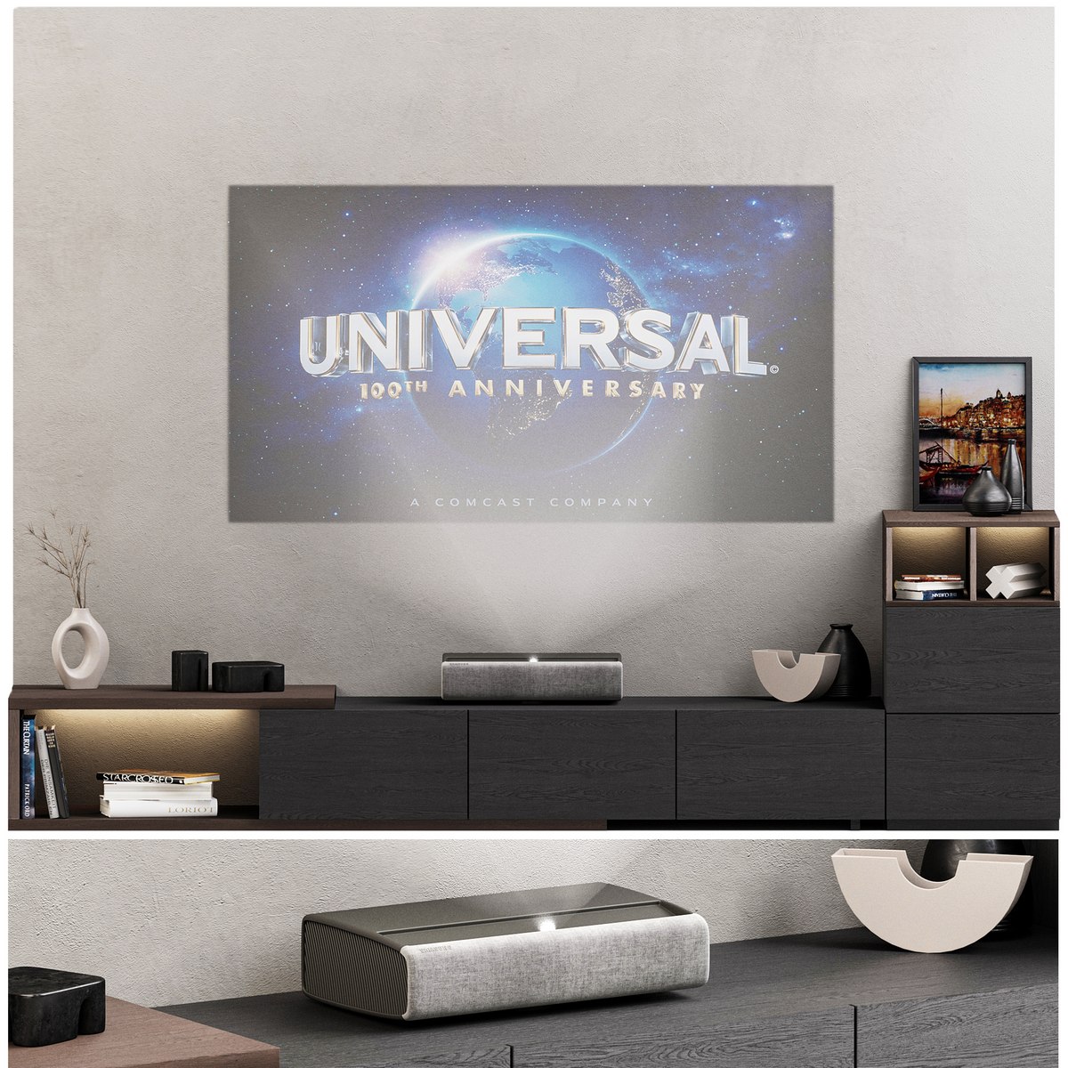 TV wall with laser projector from Samsung LSP9T 3d model Buy Download ...