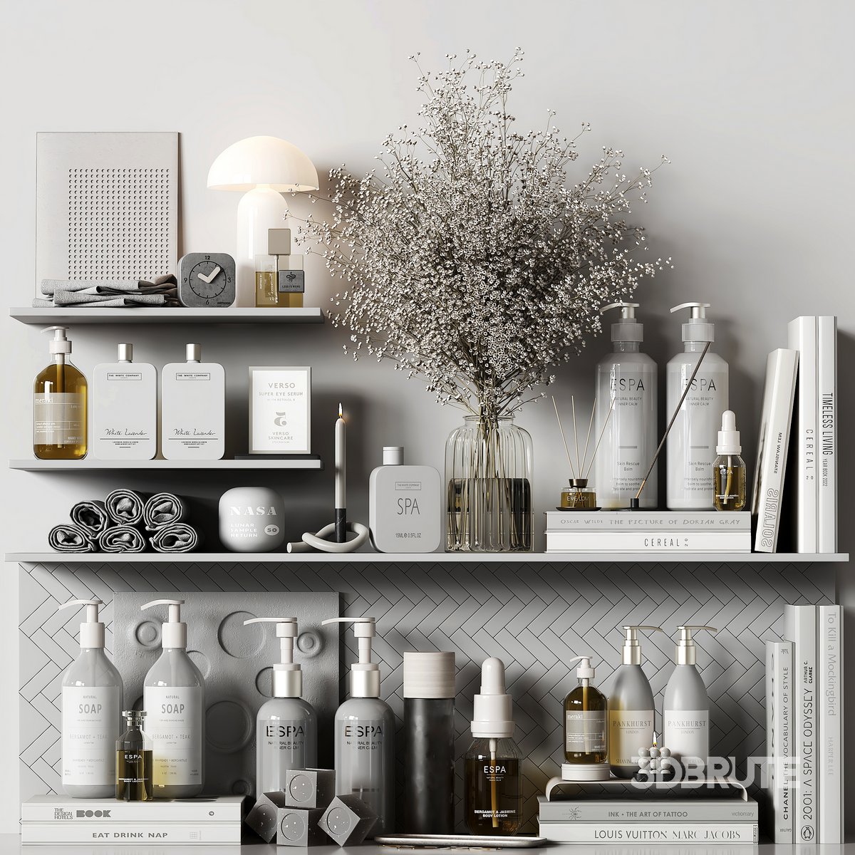 Bathroom accessories set - Download -3d Models Free -3dbrute