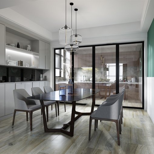 Kitchen & Dining Room A014Modern style
