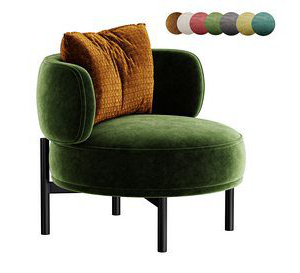 akiko lounge armchair set 6 color