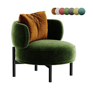 akiko lounge armchair set 6 color