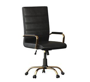 Black High Back Leather Chair