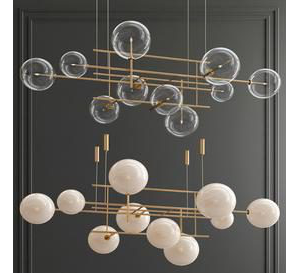 Bolle Galotti Orizzontale Suspension Chandelier