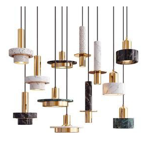 Four Hanging Lights-47 Exclusive Marble