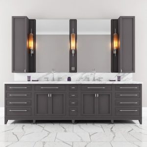 Carrara Marble Double Bathroom Furniture