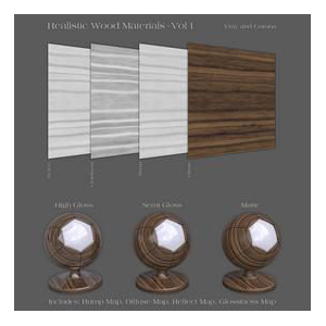 36 Realistic Wood Materials - Vol 1 Z80
