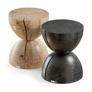 clessidra side coffee table stool