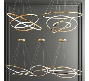 Trend Gold Ring Chandelier - 3 type