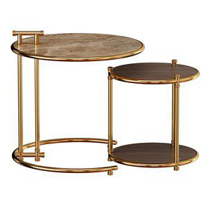Mezzo Collection Rose Side Table