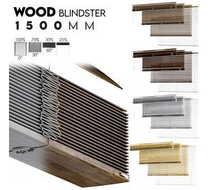 Wood Blindster 1500mm