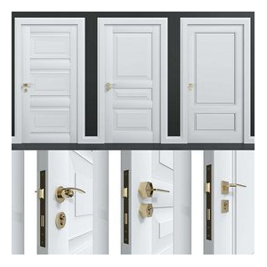 3 Interior Door + 3 distinct handles