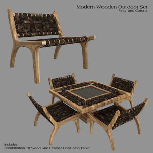 Wooden Outdoor Set