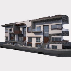 triblet modern villa with basement